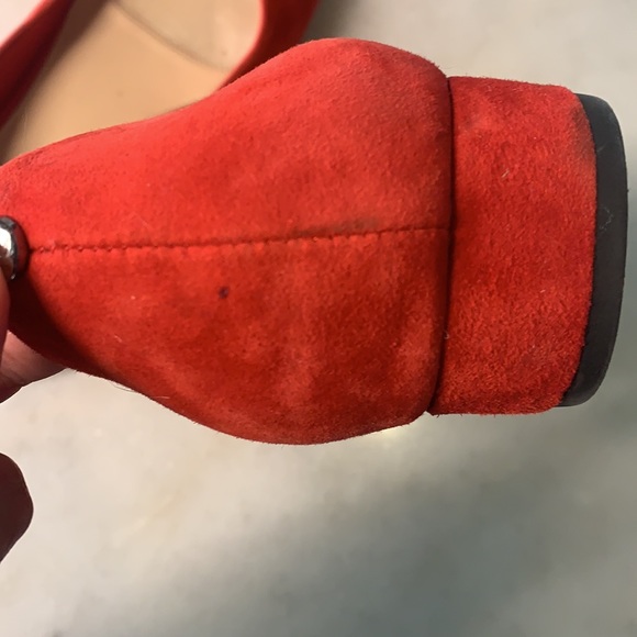 Alex Marie Red Suede Flats - Picture 4 of 8